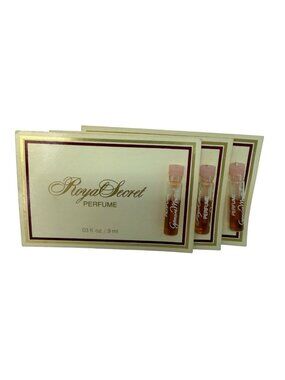 3 Vintage ROYAL SECRET Perfume Carded Samples Germaine Monteil Original Formula